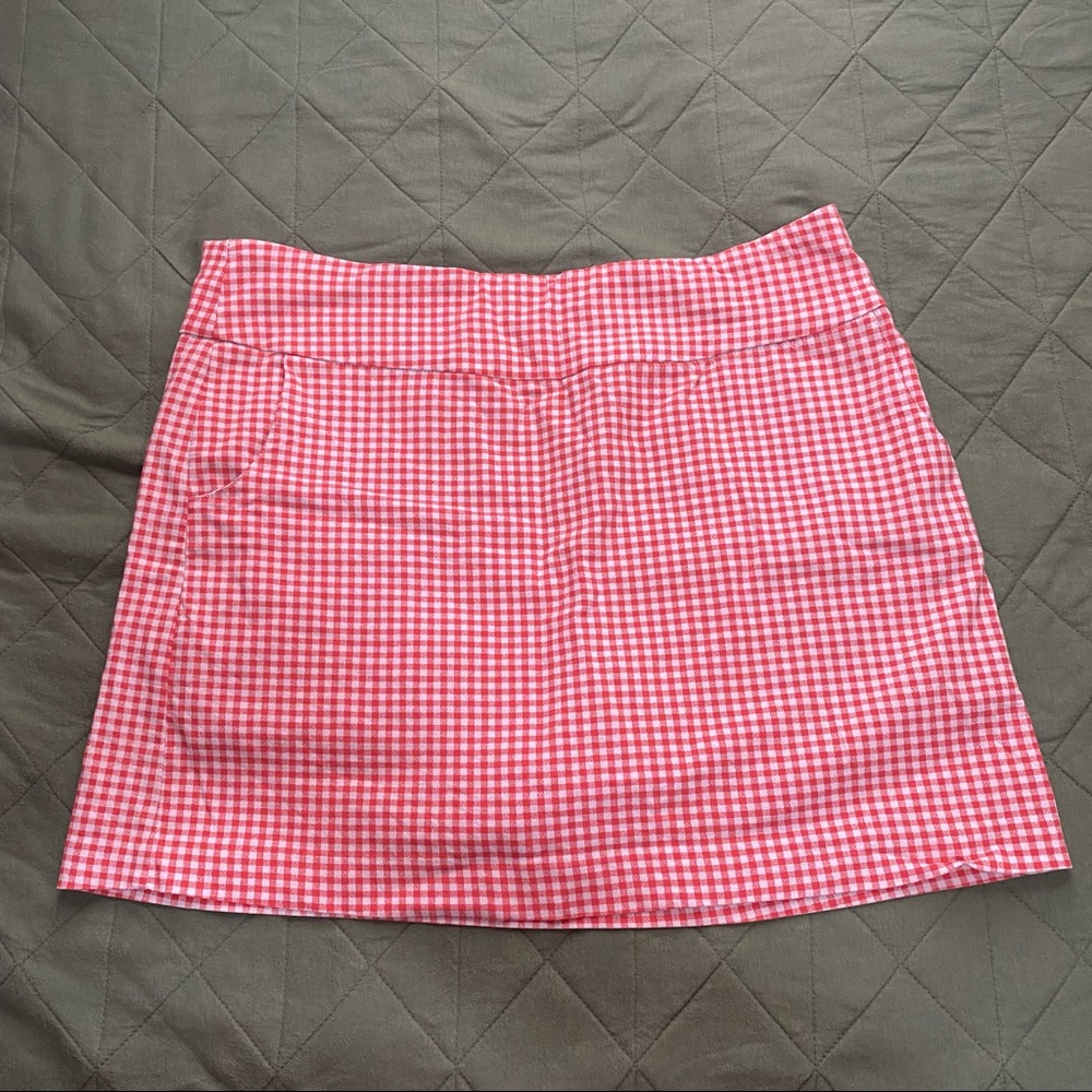 Eight clovers gingham mini skirt